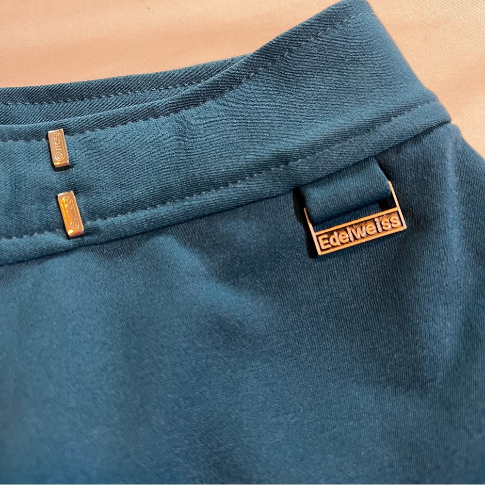 Vintage Edelweiss Fitted Stretch USA Made Outdoor Stirrup Ski Winter Pants SZ 6 - Picture 6 of 13